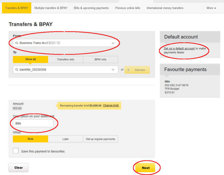 Multiple EFT (Electronic Funds Transfer) with ABA file upload (CBA ...